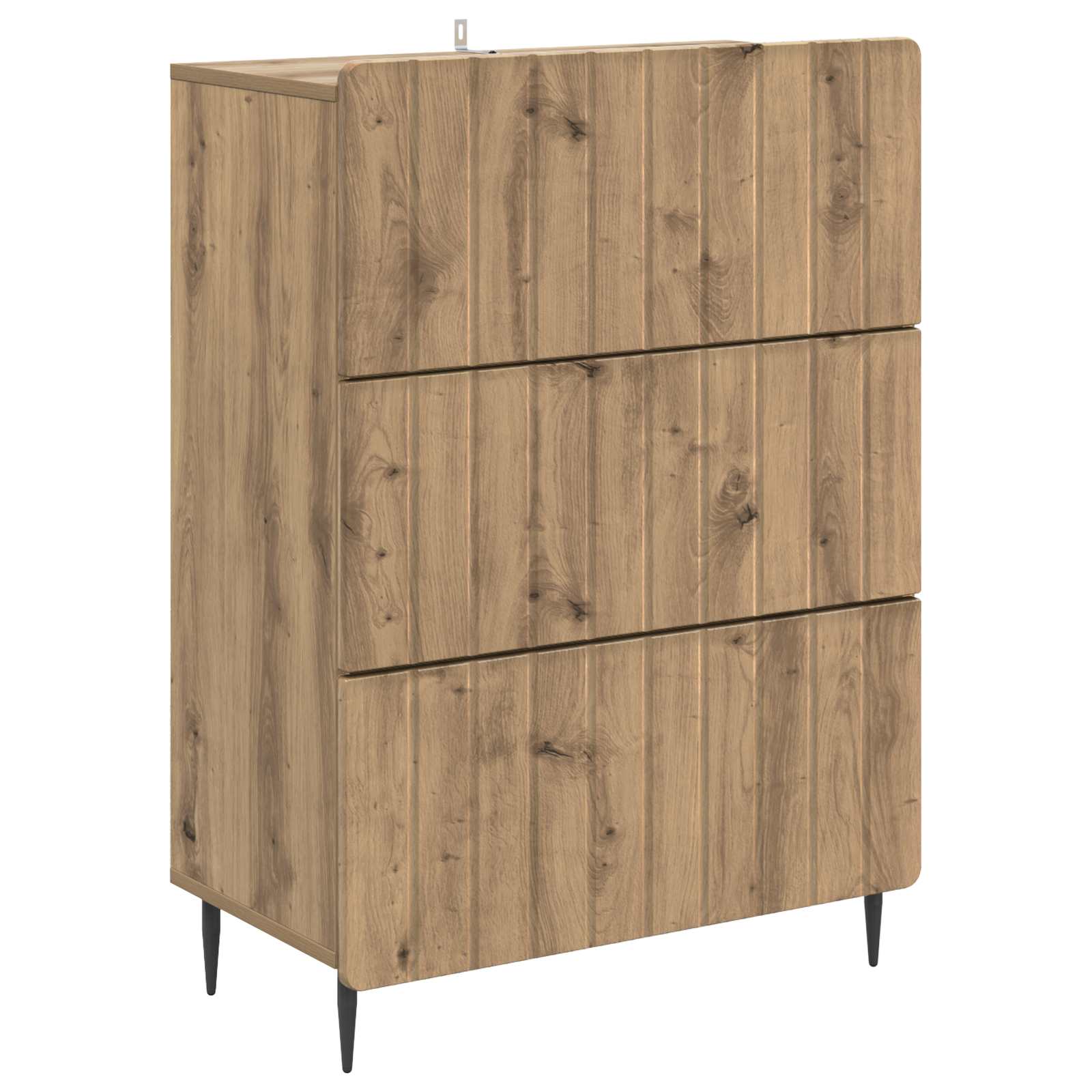 Skuffeskab Artisan-eg 66 x 34,5 x 92 cm Konstrueret træ