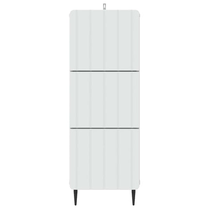 Skuffeskab Hvid 33 x 34,5 x 92 cm Konstrueret træ