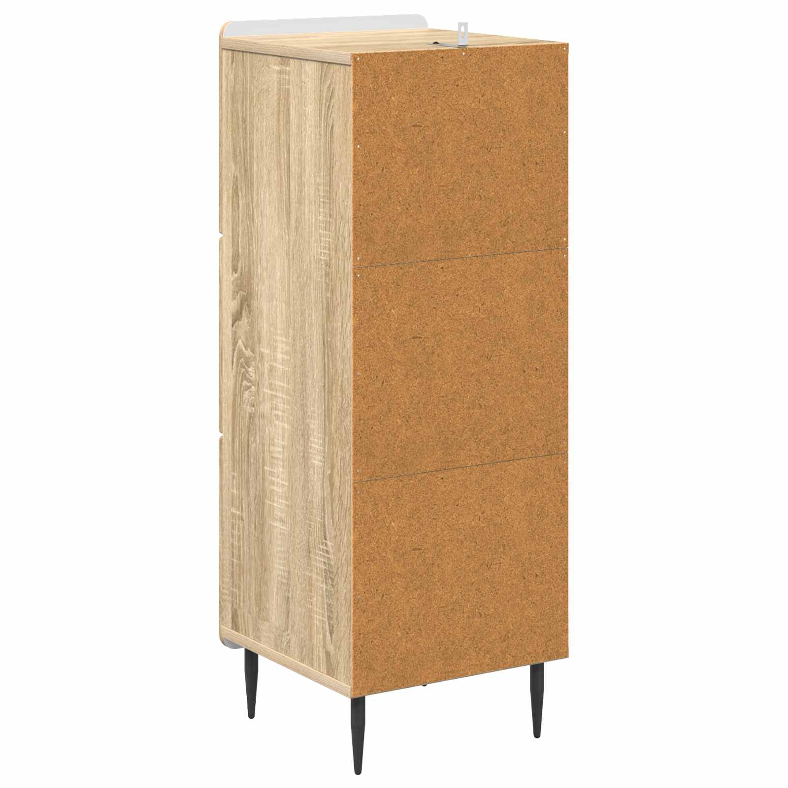 Skuffeskab Sonoma-eg 33 x 34,5 x 92 cm Konstrueret træ
