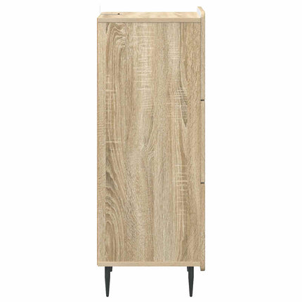 Skuffeskab 33 x 34,5 x 92 cm Konstrueret træ Sonoma-eg