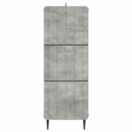 Skuffeskab 33 x 34,5 x 92 cm Konstrueret træ Betongrå