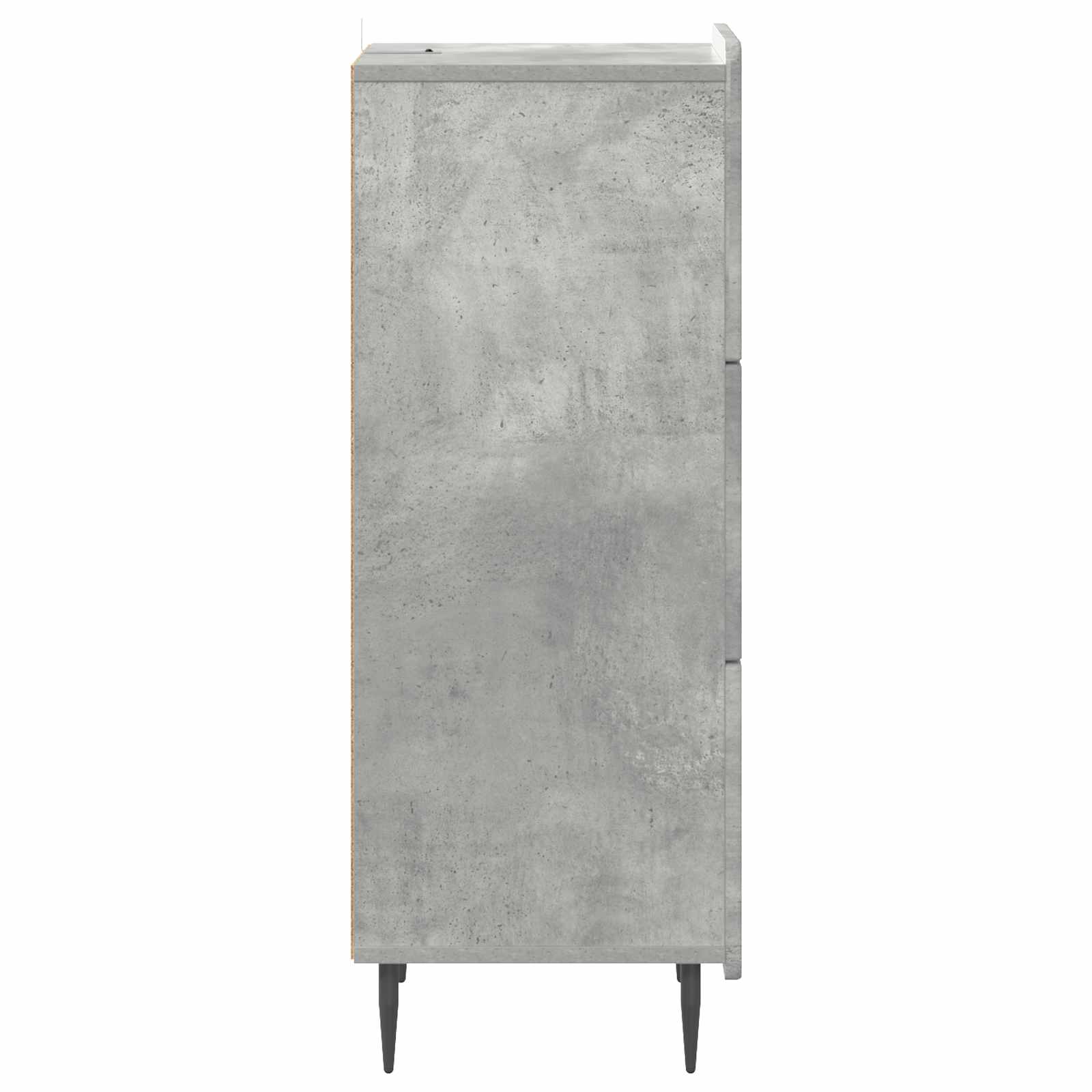 Skuffeskab Betongrå 33 x 34,5 x 92 cm Konstrueret træ