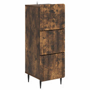 Skuffeskab Røget eg 33 x 34,5 x 92 cm Konstrueret træ
