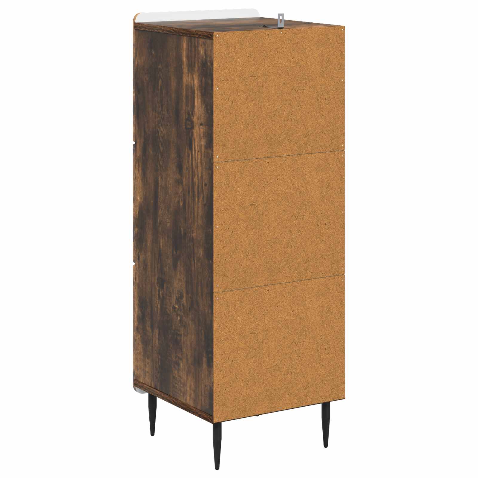 Skuffeskab Røget eg 33 x 34,5 x 92 cm Konstrueret træ