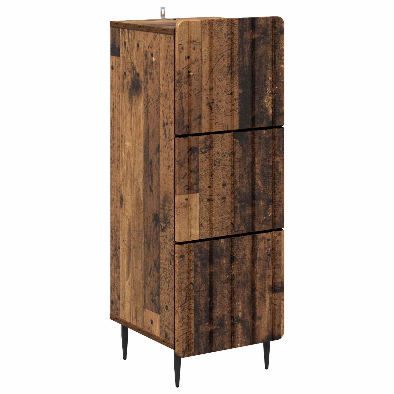 Skuffeskab Gammelt træ 33 x 34,5 x 92 cm Konstrueret træ