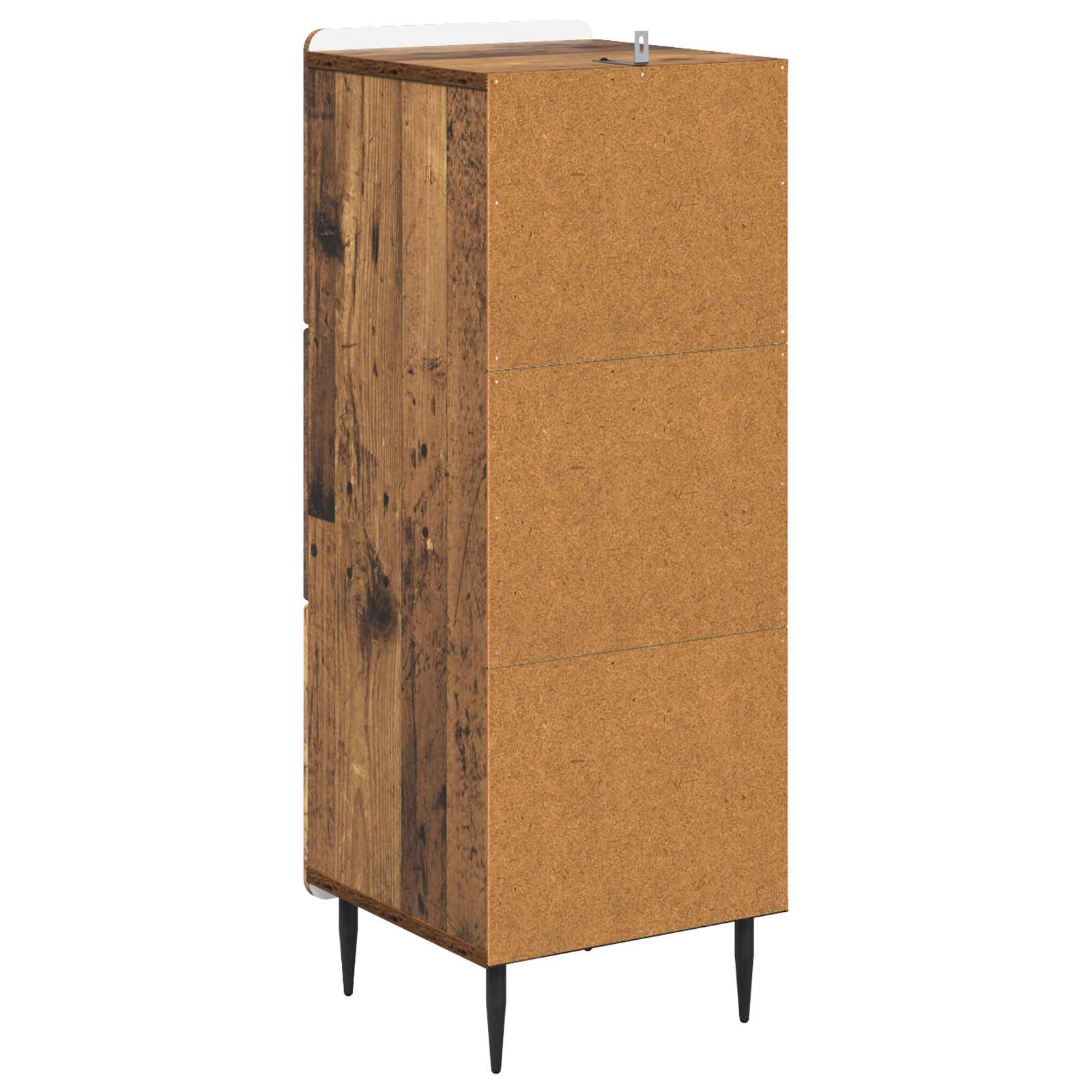 Skuffeskab Gammelt træ 33 x 34,5 x 92 cm Konstrueret træ