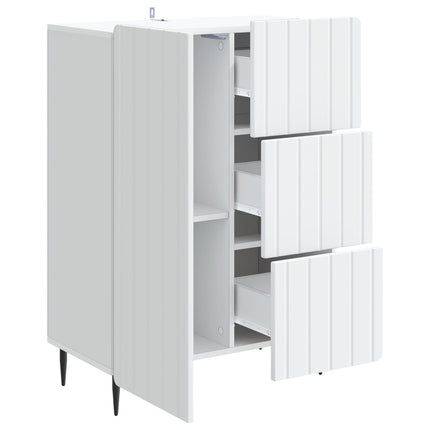 Sideboard Hvid 66 x 34,5 x 91,5 cm Konstrueret træ