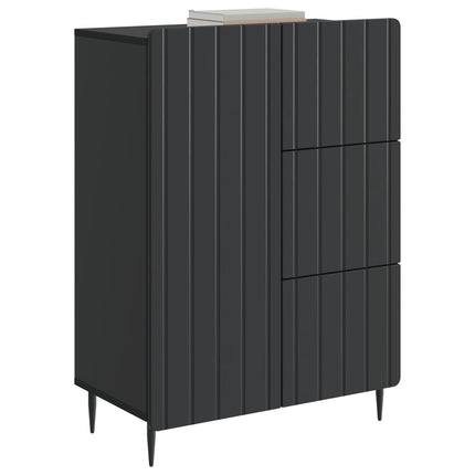 Sideboard Sort 66 x 34,5 x 91,5 cm Konstrueret træ