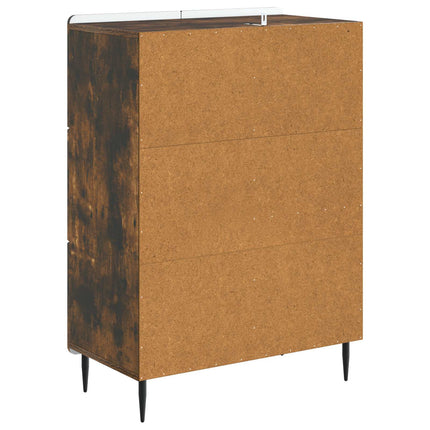 Sideboard Røget eg 66 x 34,5 x 91,5 cm Konstrueret træ