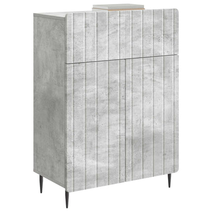Sideboard Betongrå 66 x 34,5 x 92 cm Konstrueret træ