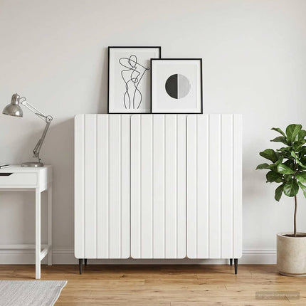 Sideboard Hvid 89 x 34,5 x 82 cm Konstrueret træ