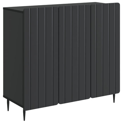 Sideboard Sort 89 x 34,5 x 82 cm Konstrueret træ