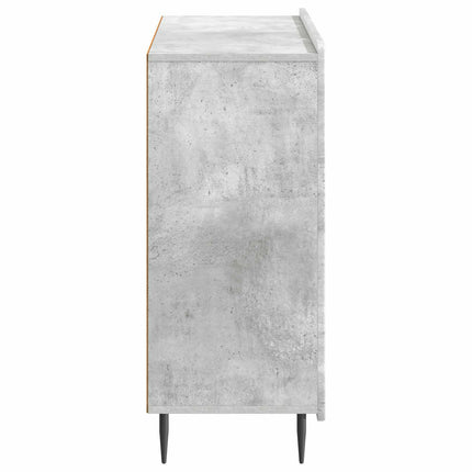 Sideboard Betongrå 89 x 34,5 x 82 cm Konstrueret træ