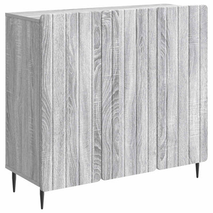 Sideboard Grå sonoma-eg 89 x 34,5 x 82 cm Konstrueret træ