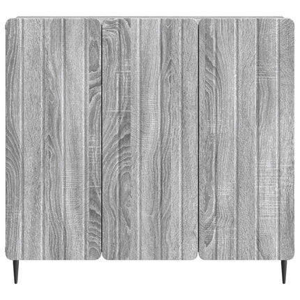 Sideboard Grå sonoma-eg 89 x 34,5 x 82 cm Konstrueret træ