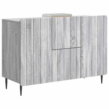 Sideboard Grå sonoma-eg 89 x 34,5 x 62 cm Konstrueret træ
