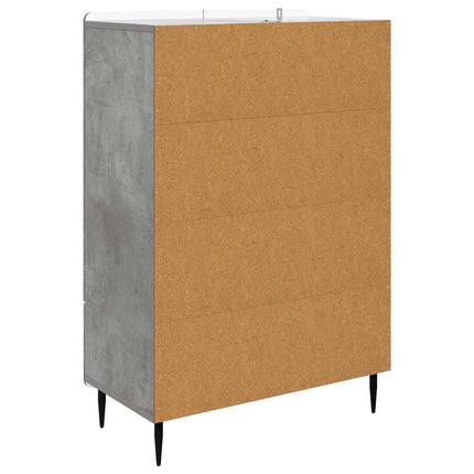 Sideboard Betongrå 66 x 34,5 x 97 cm Konstrueret træ