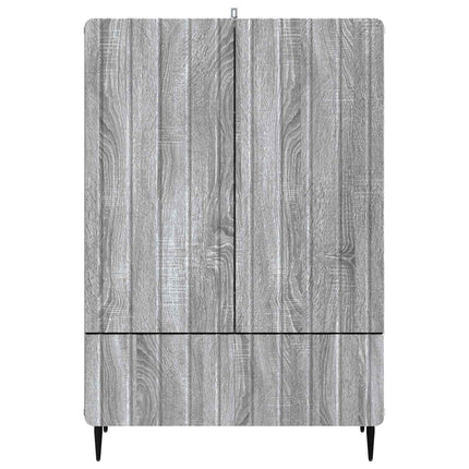 Sideboard Grå sonoma-eg 66 x 34,5 x 97 cm Konstrueret træ