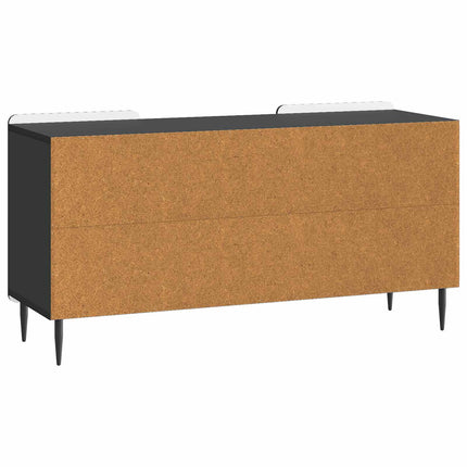 TV-skab 102 x 34,5 x 52 cm Sort Konstrueret træ