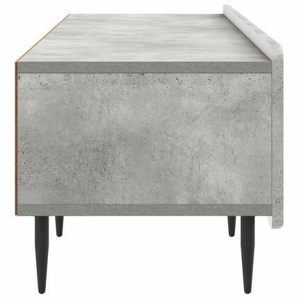 TV-skab med skuffe Betongrå 147 x 34,5 x 32 cm Konstrueret træ