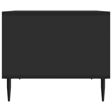 Sofabord Sort 90 x 50 x 40 cm Konstrueret træ