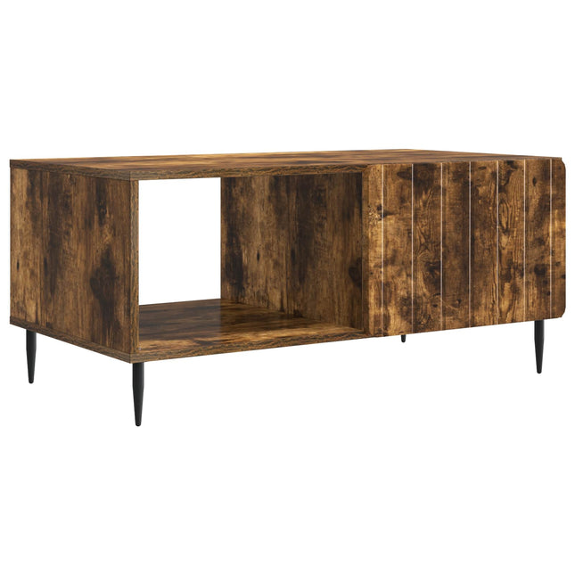 Sofabord Røget eg 90 x 50 x 40 cm Konstrueret træ