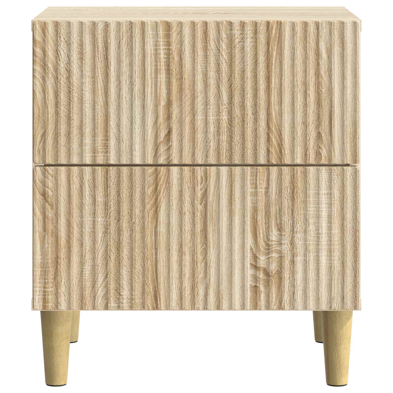 Natskab 2 pcs Sonoma-eg 43 x 34,5 x 48 cm Konstrueret træ