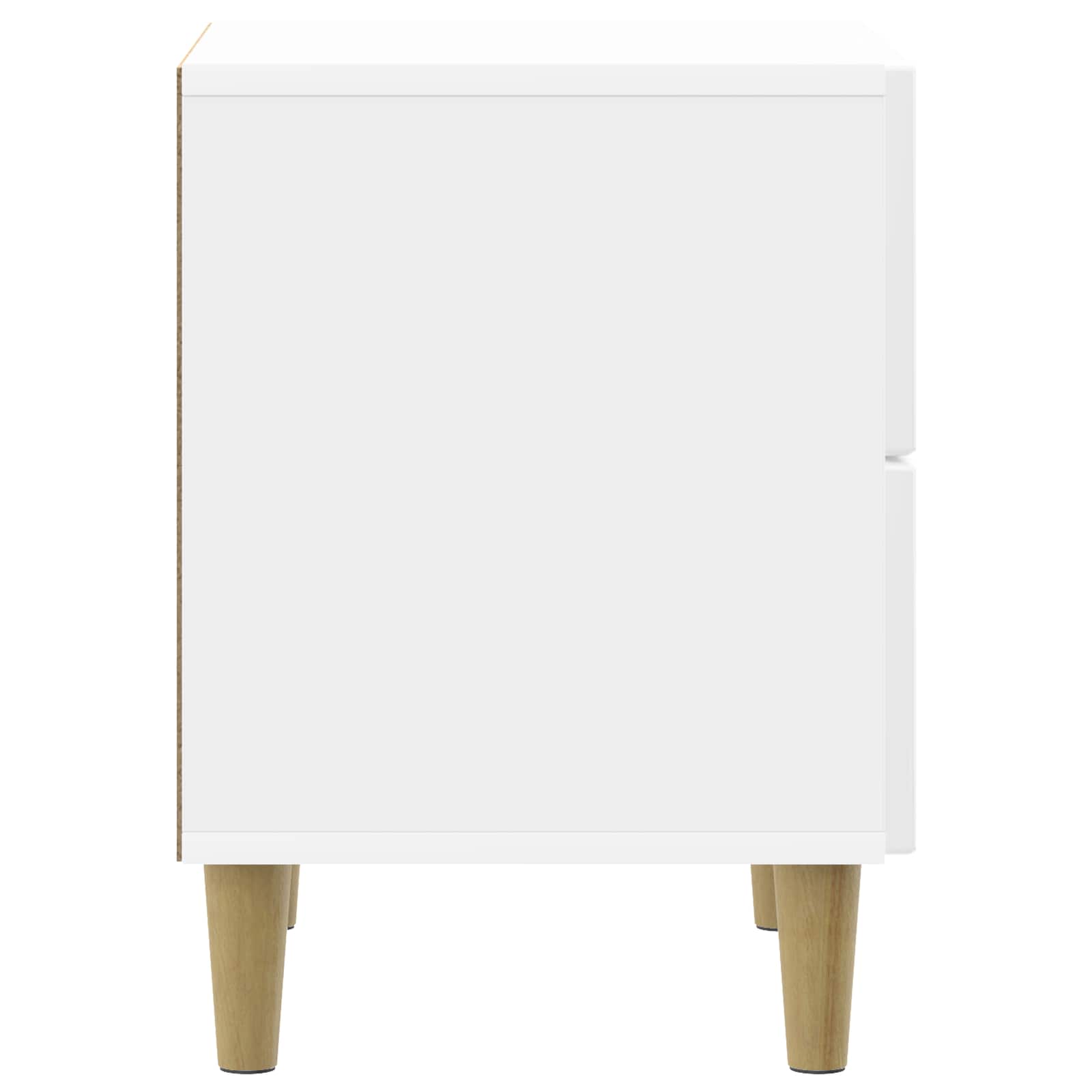 Natskab Hvid højglans 43 x 34,5 x 48 cm Konstrueret træ