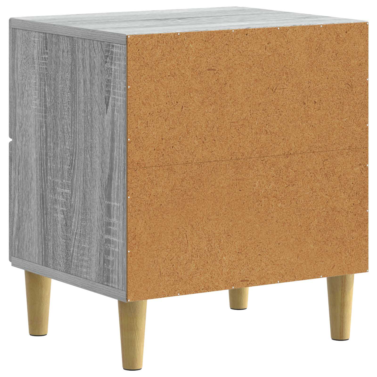 Natskab 2 pcs Grå sonoma-eg 43 x 34,5 x 48 cm Konstrueret træ