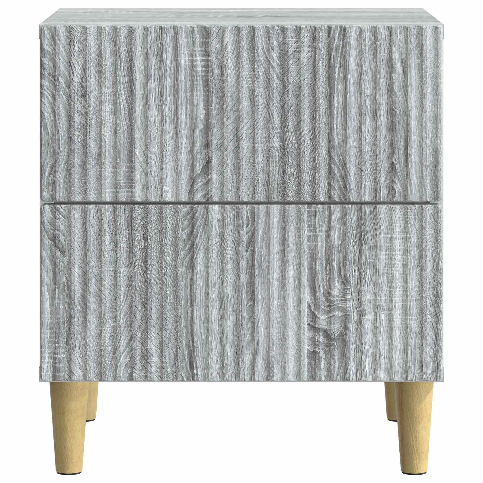 Natskab 2 pcs Grå sonoma-eg 43 x 34,5 x 48 cm Konstrueret træ