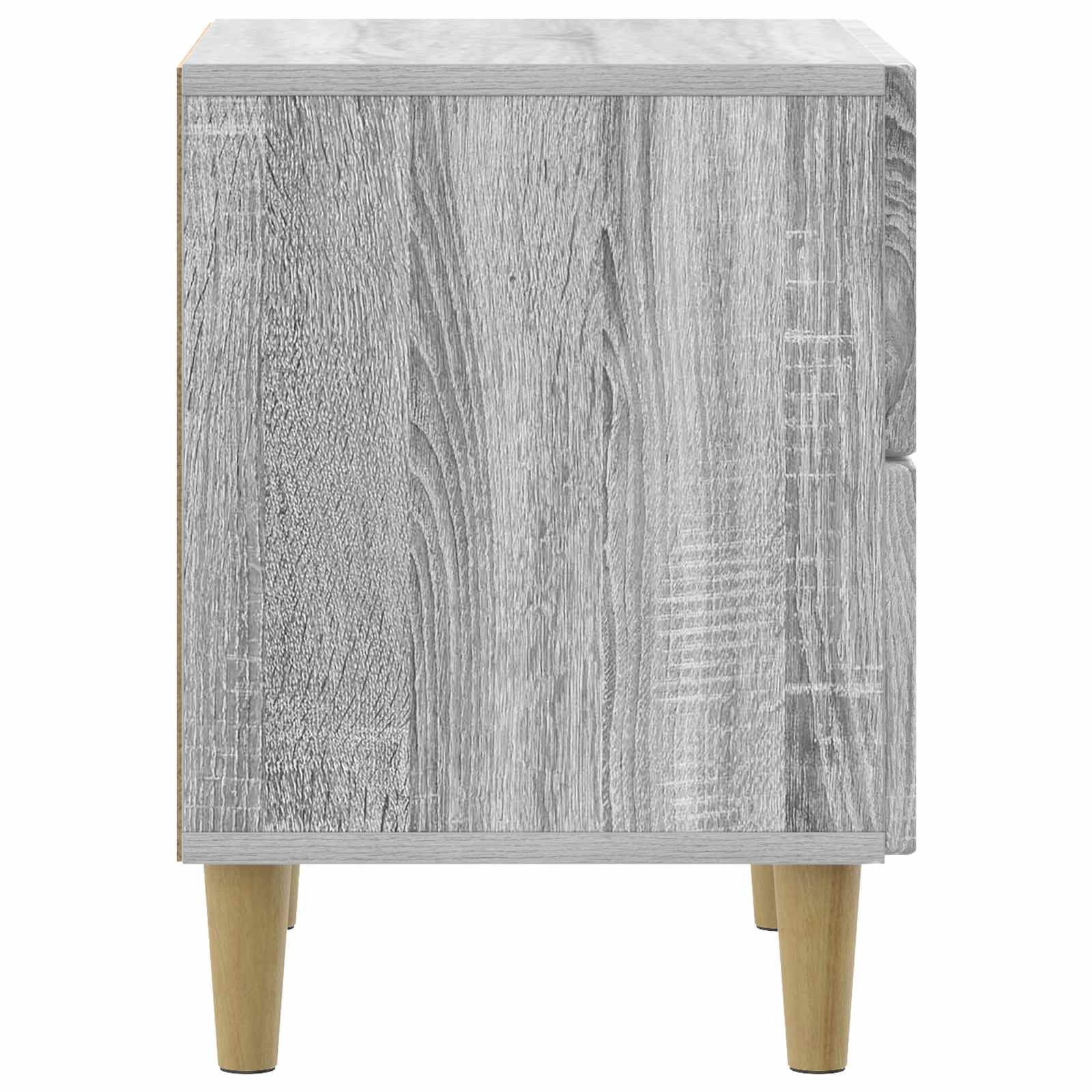 Natskab 2 pcs Grå sonoma-eg 43 x 34,5 x 48 cm Konstrueret træ