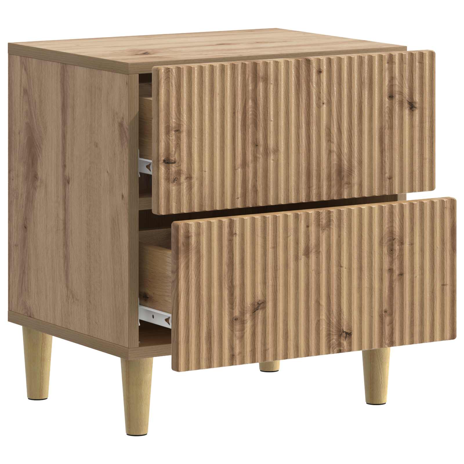 Natskab med skuffe Artisan-eg 43 x 34,5 x 48 cm Konstrueret træ
