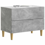Natskab med skuffe Betongrå 62 x 34,5 x 48 cm Konstrueret træ