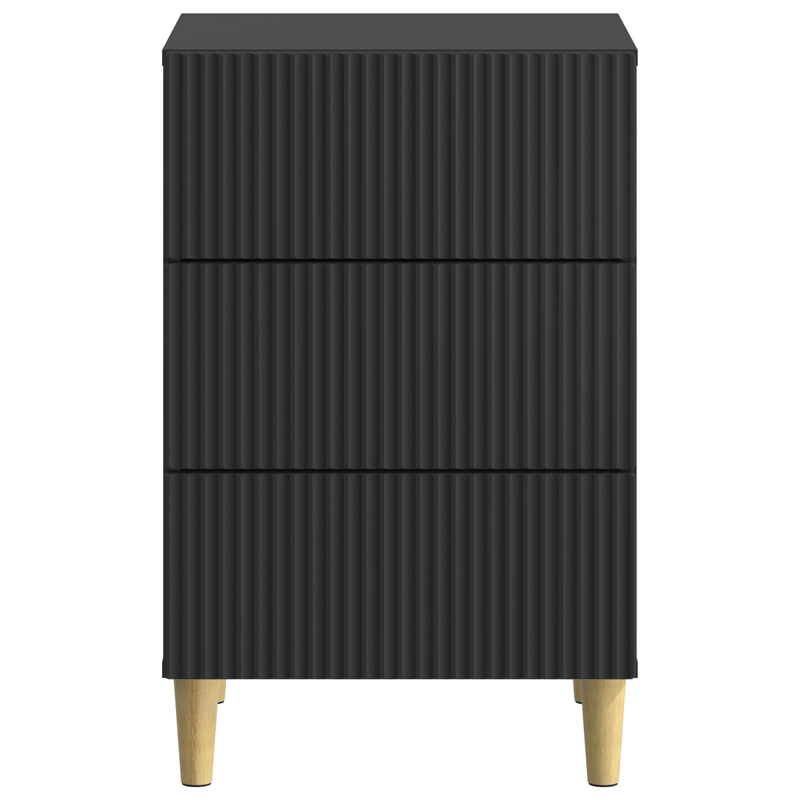 Natskab med skuffe Sort 43 x 41 x 66,5 cm Konstrueret træ