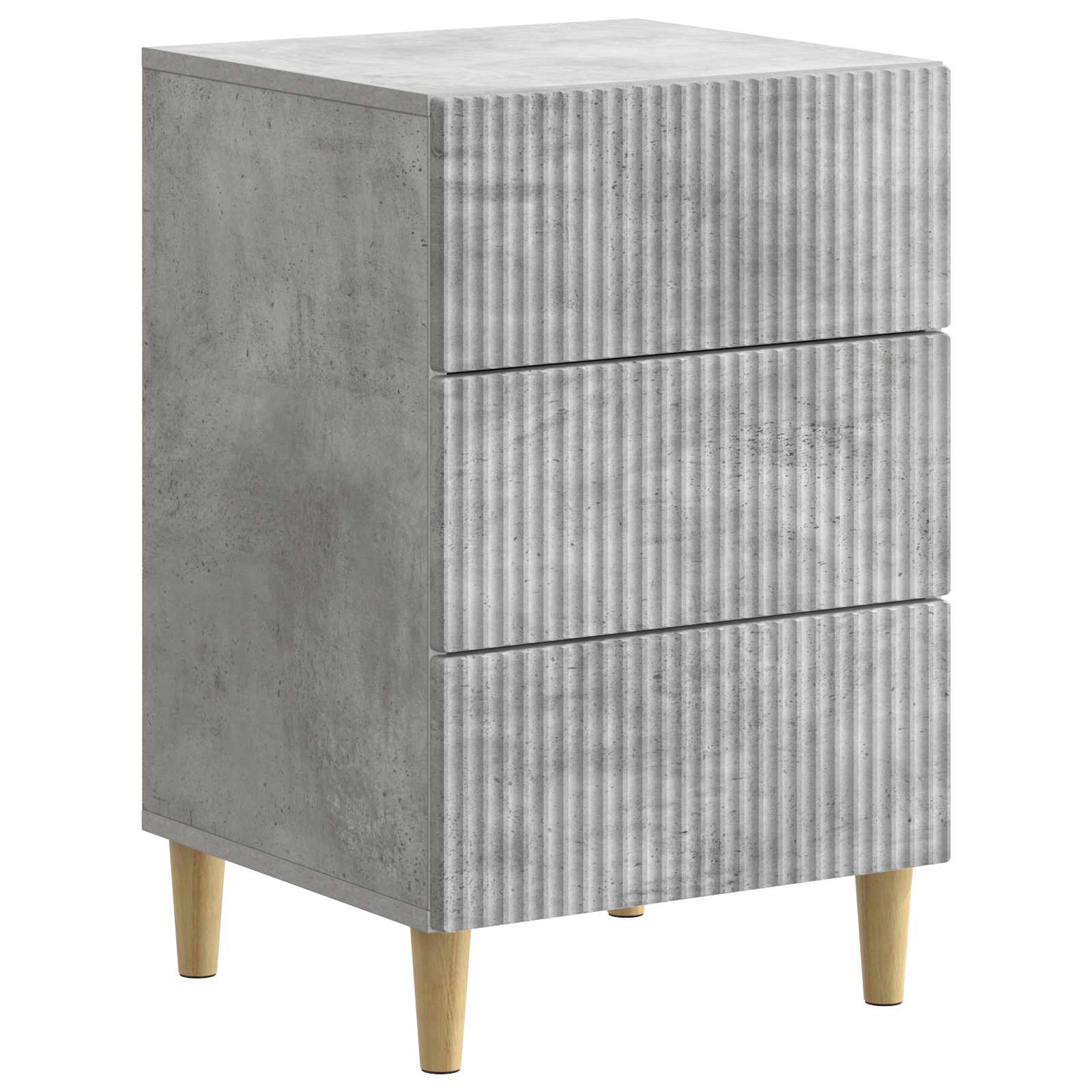 Natskab med skuffe Betongrå 43 x 41 x 66,5 cm Konstrueret træ