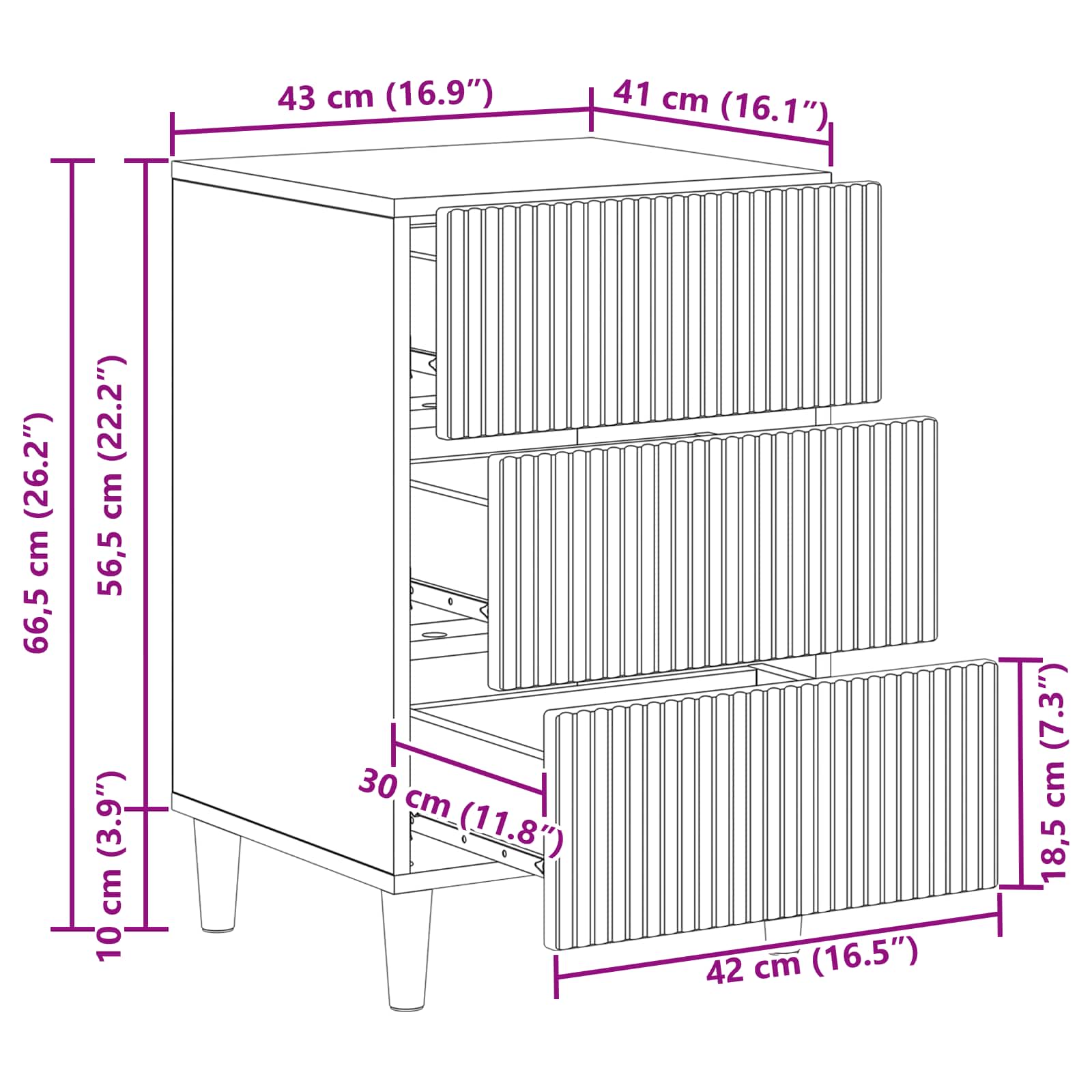 Natskab Grå sonoma-eg 43 x 41 x 66,5 cm Konstrueret træ