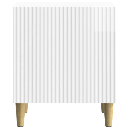 Natskab Hvid højglans 43 x 34,5 x 50 cm Konstrueret træ