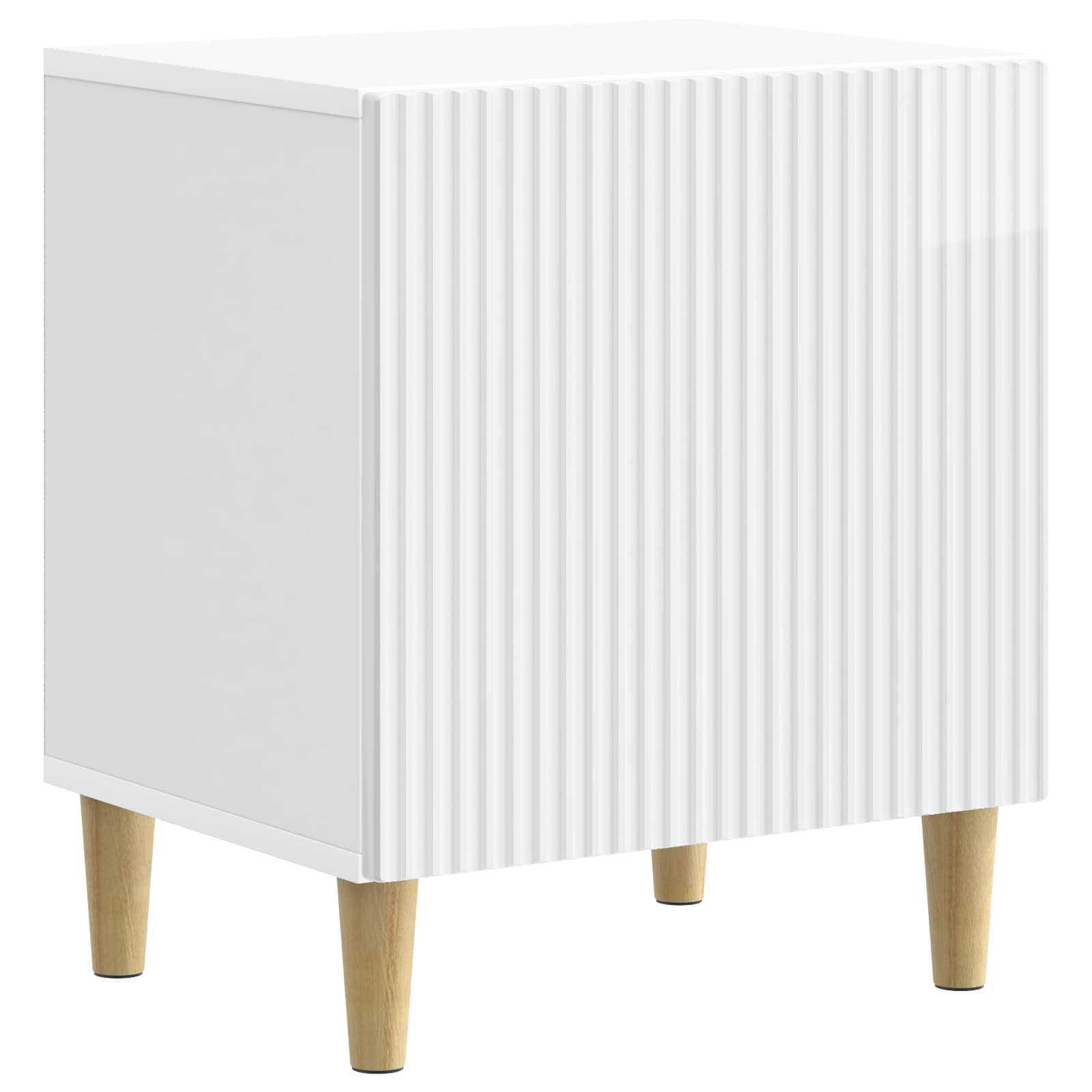 Natskab 2 pcs Hvid højglans 43 x 34,5 x 50 cm Konstrueret træ
