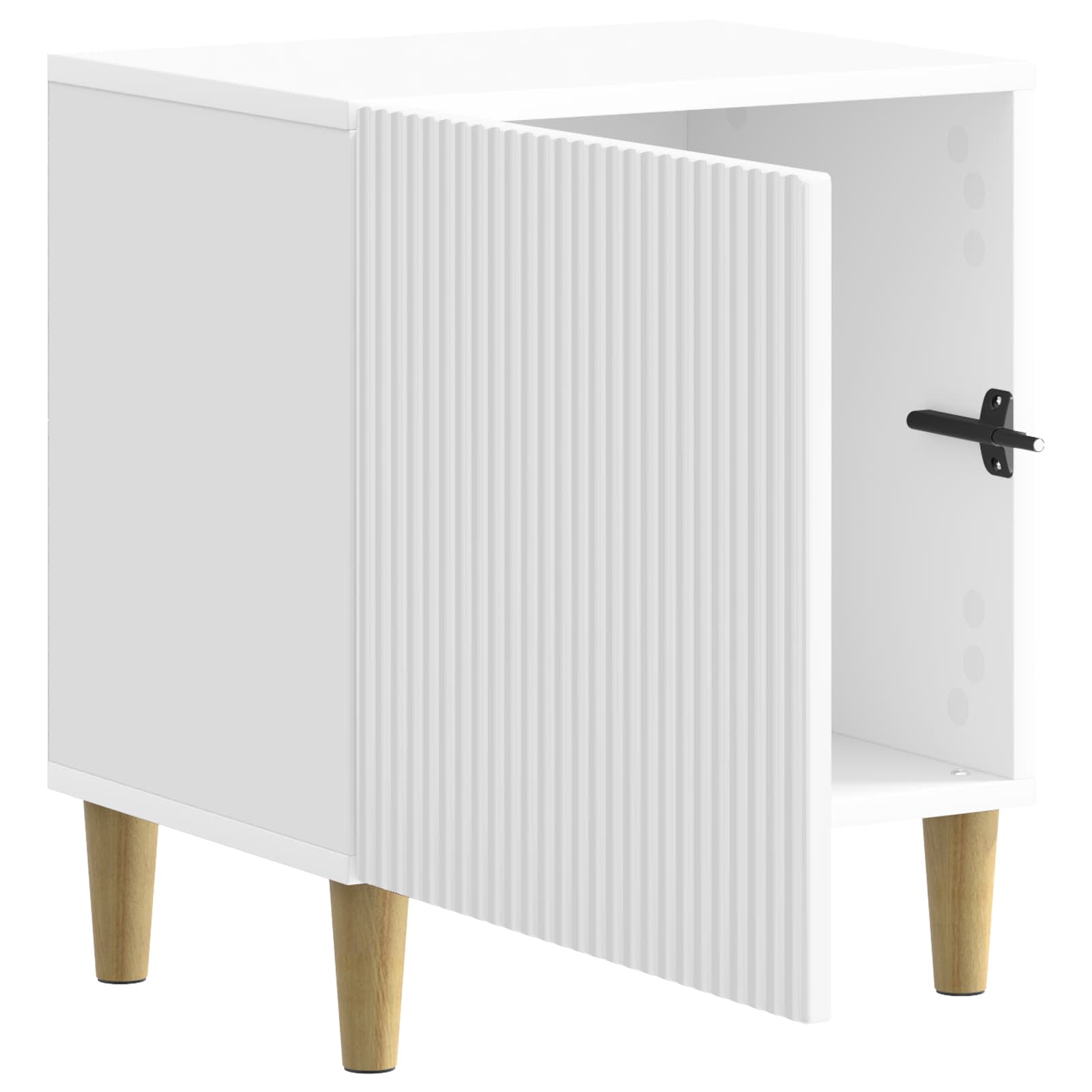 Natskab 2 pcs Hvid højglans 43 x 34,5 x 50 cm Konstrueret træ