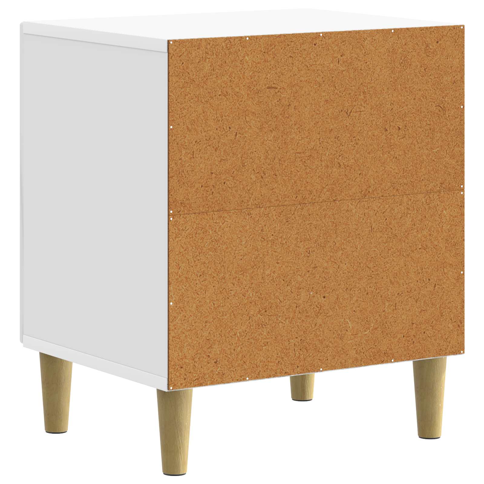 Natskab 2 pcs Hvid højglans 43 x 34,5 x 50 cm Konstrueret træ