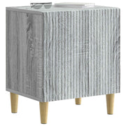 Natskab 2 pcs Grå sonoma-eg 43 x 34,5 x 50 cm Konstrueret træ