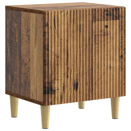 Natskab 2 stk. Gammelt træ 43 x 34,5 x 50 cm Konstrueret træ