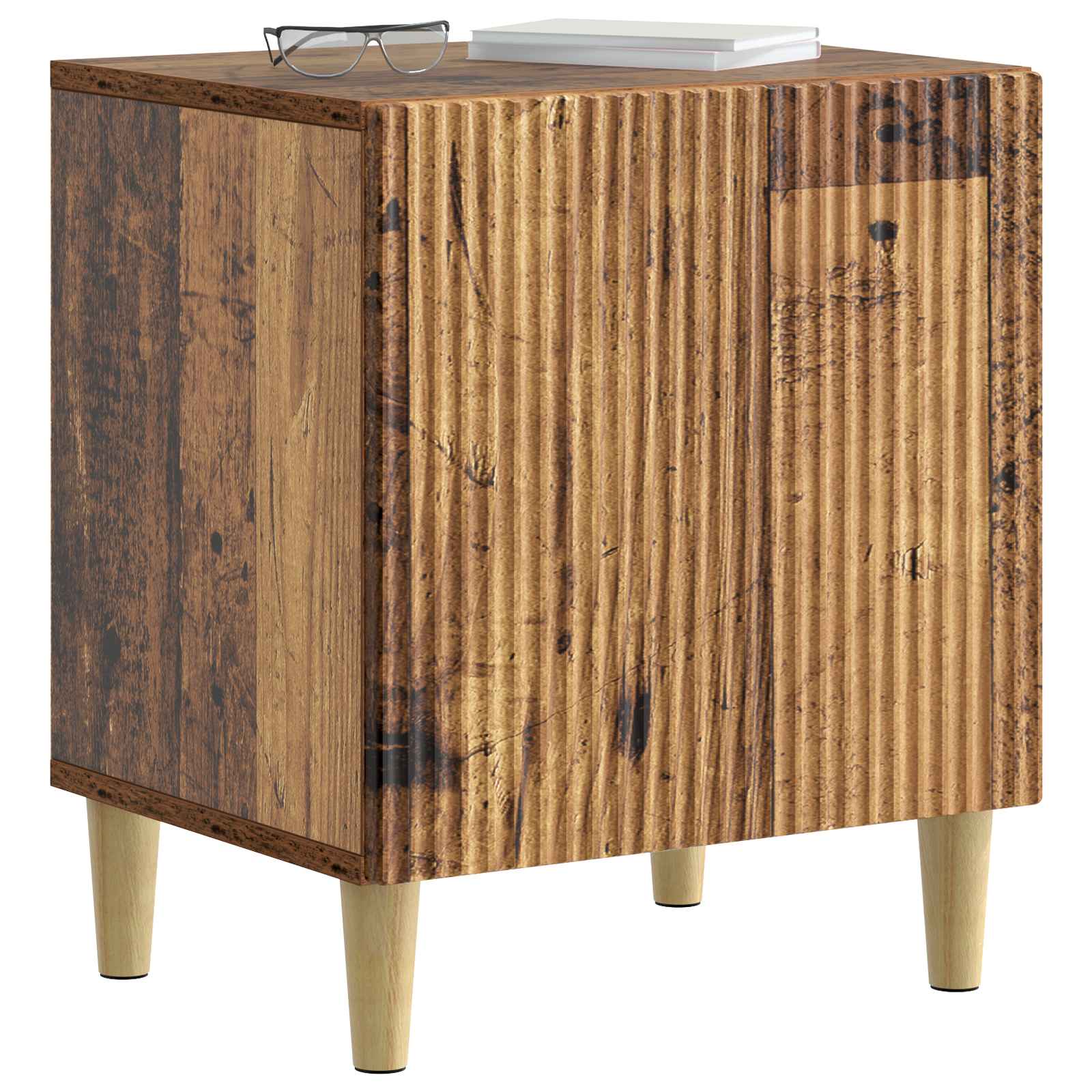 Natskab 2 pcs Gammelt træ 43 x 34,5 x 50 cm Konstrueret træ
