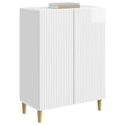 Sideboard Hvid højglans 66 x 34,5 x 90 cm Konstrueret træ