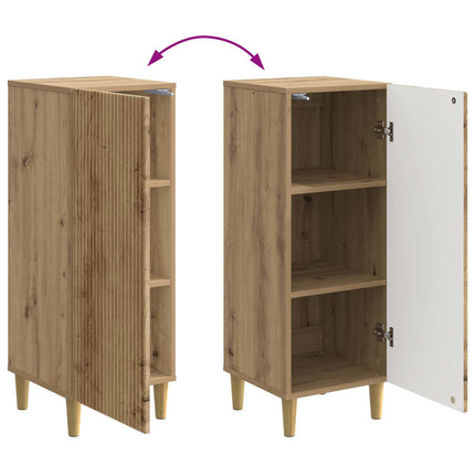 Sideboard Artisan-eg 33 x 34,5 x 90 cm Konstrueret træ