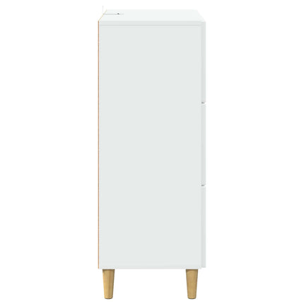 Skuffeskab Hvid 66 x 34,5 x 90 cm Konstrueret træ
