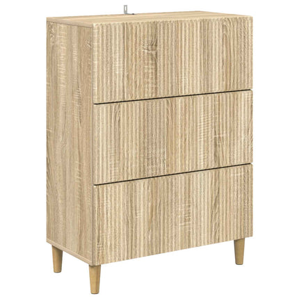 Skuffeskab 66 x 34,5 x 90 cm Konstrueret træ Sonoma-eg