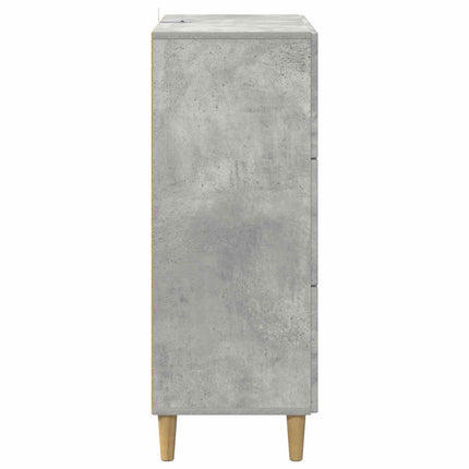 Skuffeskab 66 x 34,5 x 90 cm Konstrueret træ Betongrå