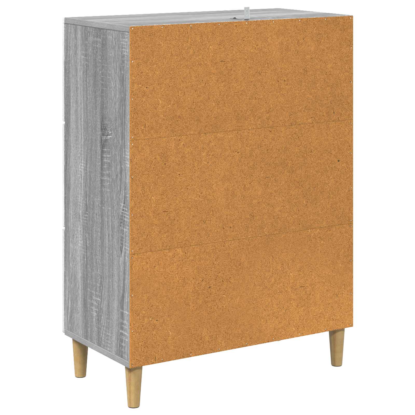 Skuffeskab Grå sonoma-eg 66 x 34,5 x 90 cm Konstrueret træ