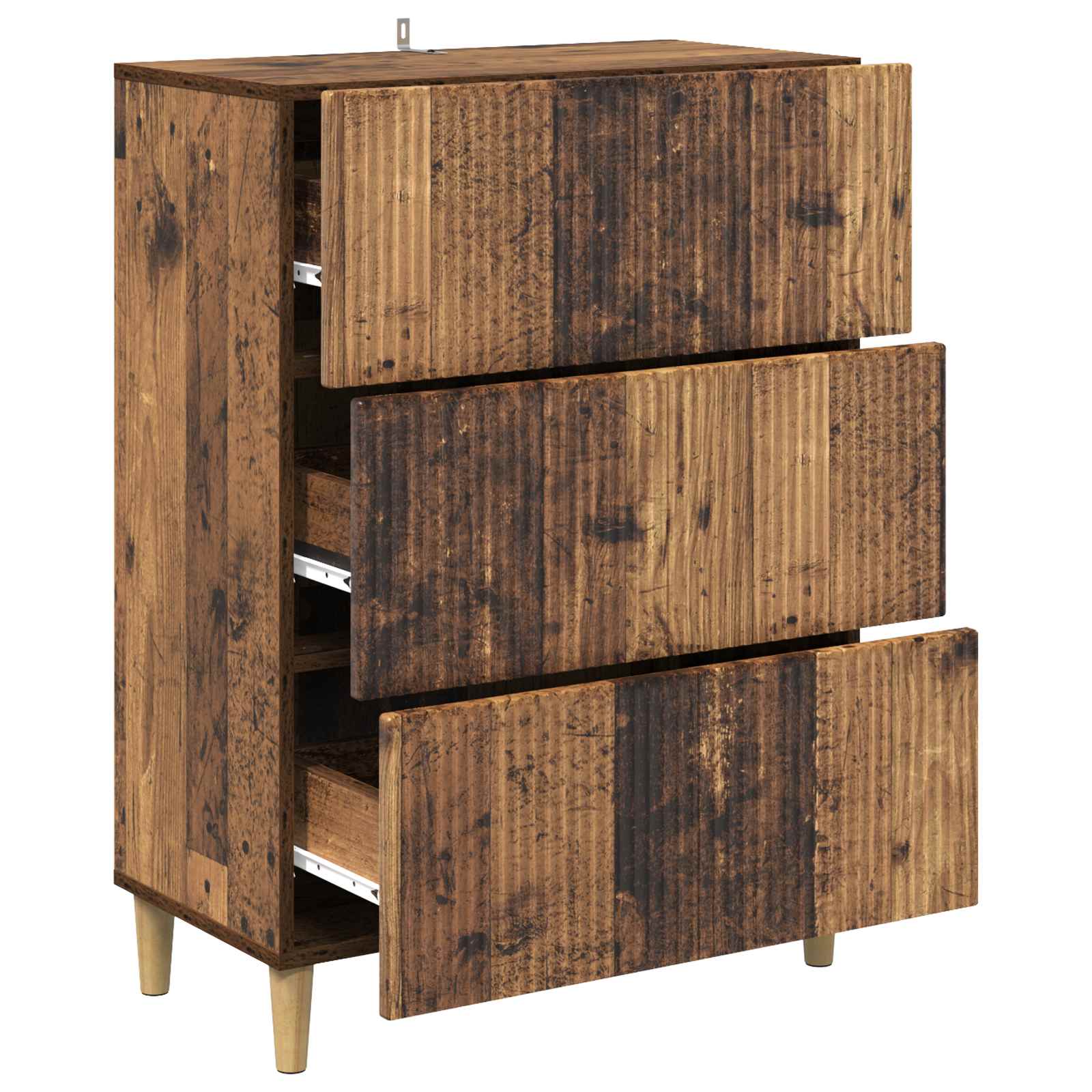Skuffeskab Gammelt træ 66 x 34,5 x 90 cm Konstrueret træ
